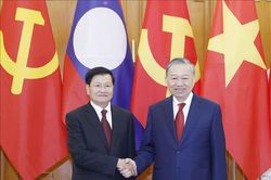 Điện mừng kỷ niệm 71 năm Ngày thành lập Đảng Nhân dân Cách mạng Lào