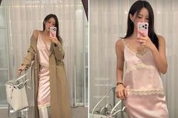 Nữ ca sĩ mặc đồ ngủ ra sân bay