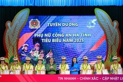 Công an Hà Tĩnh tuyên dương 20 gương thanh niên, phụ nữ tiêu biểu
