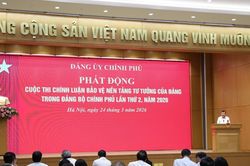 Phát động Cuộc thi chính luận bảo vệ nền tảng tư tưởng của Đảng trong Đảng bộ Chính phủ năm 2026