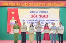 Các xã Chư Sê, Đăk Pơ và Kông Chro tổng kết công tác bầu cử