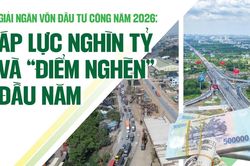 Giải ngân vốn đầu tư công năm 2026: Áp lực nghìn tỷ và “điểm nghẽn” đầu năm