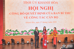 Đồng chí Nguyễn Việt Hùng giữ chức Phó bí thư Tỉnh ủy Khánh Hòa
