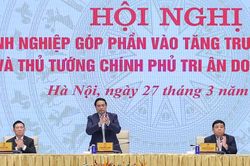 Hội nghị 'Doanh nghiệp góp phần vào tăng trưởng hai con số và Thủ tướng Chính phủ tri ân doanh nghiệp'