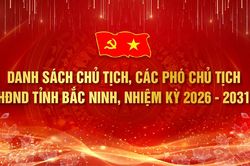 Danh sách Chủ tịch, các Phó Chủ tịch HĐND tỉnh Bắc Ninh khóa XX, nhiệm kỳ 2026 - 2031