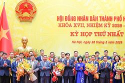 [Ảnh] Khai mạc Kỳ họp thứ nhất Hội đồng nhân dân thành phố Hà Nội khóa XVII, nhiệm kỳ 2026-2031