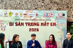 Phát động Cuộc thi mỹ thuật Thiếu nhi Việt Nam 'Di sản trong mắt em' năm 2026