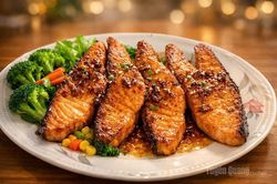 Cá hồi sốt Teriyaki