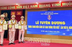 3 chiến sĩ CSGT Cà Mau toả sáng toàn quốc