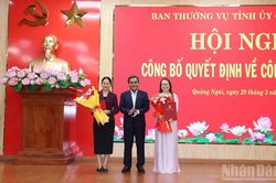 Tỉnh ủy Quảng Ngãi tổ chức Hội nghị công bố quyết định về công tác cán bộ