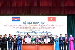 Gia Lai mở rộng hợp tác với 3 tỉnh Đông Bắc Campuchia