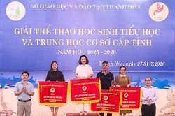 Phường Hạc Thành xếp thứ Nhất toàn đoàn tại Giải thể thao học sinh TH và THCS tỉnh Thanh Hóa
