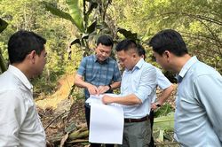 Kiểm tra Dự án Thủy điện Pác Khuổi và tuyến đường vào khu mỏ Chu Trinh tại phường Tân Giang