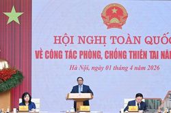 [Ảnh] Thủ tướng Phạm Minh Chính chủ trì Hội nghị toàn quốc về công tác phòng, chống thiên tai năm 2026