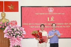 Ông Nguyễn Hoàng Dương giữ chức Viện trưởng Viện KSND tỉnh Hưng Yên