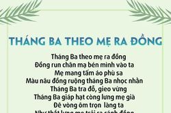 Tháng Ba theo mẹ ra đồng