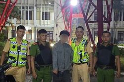 Trộm giàn giáo trong đêm, đối tượng nhanh chóng bị khống chế