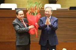 Đồng chí Trần Thanh Mẫn tiếp tục được bầu là Chủ tịch Quốc hội khóa XVI