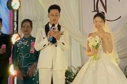Chú rể người Trung Quốc hứa 'không đánh em' khiến hôn trường cười nghiêng ngả