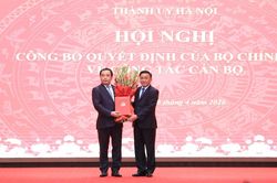 Bộ Chính trị phân công, chỉ định ông Trần Đức Thắng giữ chức Bí thư Thành ủy Hà Nội