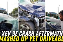 Xe SUV điện biến dạng sau tai nạn vẫn hoạt động bình thường gây sốt