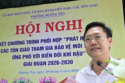 Đà Nẵng: MTTQ phường Hương Trà ký kết chương trình phát huy vai trò tôn giáo bảo vệ môi trường