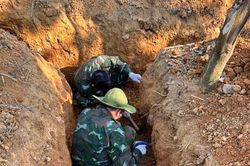 Quy tập 3 hài cốt liệt sĩ tại xã Đakrông, Quảng Trị