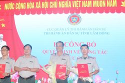Thi hành án dân sự Lâm Đồng kiện toàn lãnh đạo cấp phòng