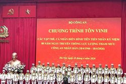 Tôn vinh 80 điển hình tiên tiến lực lượng Tham mưu Công an Nhân dân