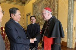 Chủ tịch Quốc hội Trần Thanh Mẫn hội kiến Thủ tướng Tòa thánh Vatican