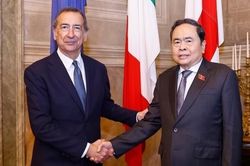 Chủ tịch Quốc hội Trần Thanh Mẫn tiếp Thị trưởng Thành phố Milan Giuseppe Sala (Italy)