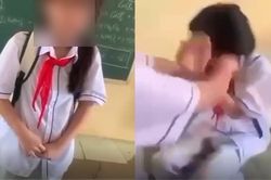 Nữ sinh ở Thanh Hóa bị nhóm bạn dùng ghế đánh vào đầu, bắt cởi áo giữa lớp