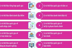 Danh mục 20 loại cơ sở dữ liệu quốc gia mới ban hành