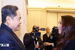 Chủ tịch Quốc hội gặp Phó Chủ tịch Thượng viện Italy Licia Ronzulli