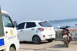 Người đàn ông đỗ ô tô trên bờ rồi bất ngờ nhảy xuống hồ