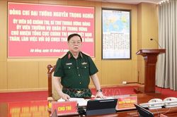 Đại tướng Nguyễn Trọng Nghĩa làm việc với lực lượng vũ trang Đà Nẵng