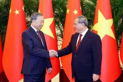 [Ảnh] Tổng Bí thư, Chủ tịch nước Tô Lâm hội kiến Thủ tướng Trung Quốc Lý Cường