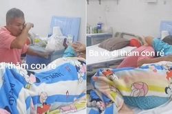 Bố vợ vượt 200km thăm con rể ốm nặng, khóc nức nở bên giường