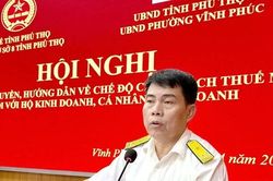 Thuế cơ sở 8 tỉnh Phú Thọ hỗ trợ hộ kinh doanh thực hiện chính sách thuế mới