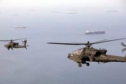 Trực thăng tấn công của Mỹ xuất hiện ở eo biển Hormuz