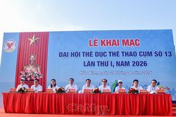 Gần 700 vận động viên tranh tài tại Đại hội TDTT Cụm số 13