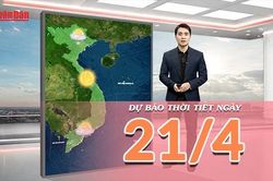 [Video] Dự báo thời tiết ngày 21/4/2026: Mưa giảm, trời chuyển nắng trên cả nước