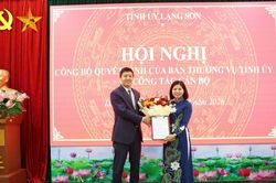 Lạng Sơn: Điều động, bổ nhiệm nhiều cán bộ giữ chức vụ lãnh đạo, quản lý