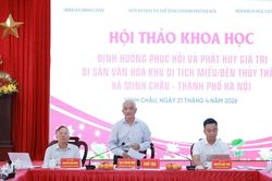 Phục hồi đền Thủy Thần ở xã đảo duy nhất của Hà Nội