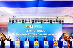 Quảng Ninh khởi công dự án điện gió đầu tiên, tổng vốn 7.300 tỷ đồng
