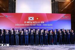 Thủ tướng Lê Minh Hưng và Tổng thống Hàn Quốc dự Diễn đàn kinh tế Việt-Hàn