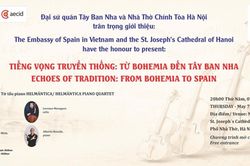 Nhóm Tứ tấu Tây Ban Nha Helmántica sẽ có đêm nhạc miễn phí tại Hà Nội
