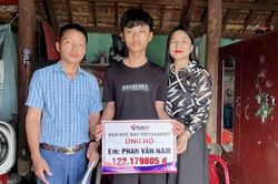 Bạn đọc giúp em Phan Văn Nam ở Hà Tĩnh hơn 122 triệu đồng