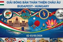 Giải bóng bàn thân thiện châu Âu 2026 hội ngộ cộng đồng người Việt trên khắp châu lục