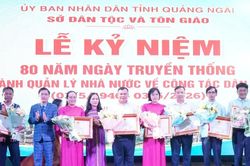 Quảng Ngãi: Tôn vinh chặng đường 80 năm ngành quản lý nhà nước về công tác dân tộc